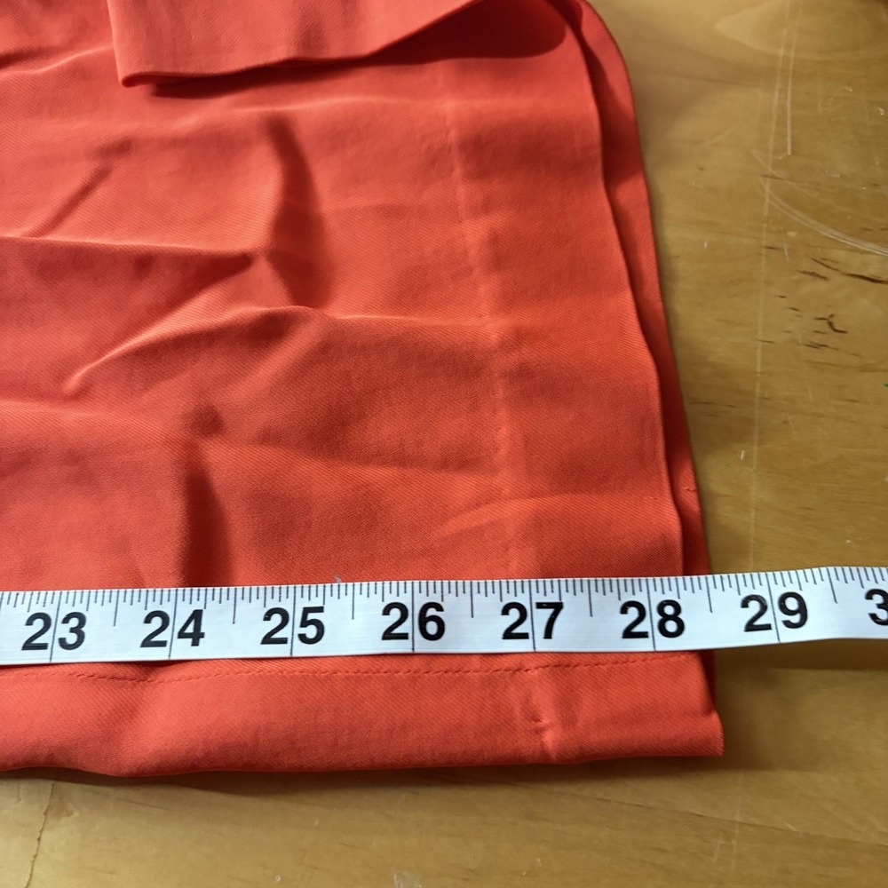 Boden Bright Orange Wide Leg Trousers Size 8 Flowy Dopamine Career Modern - Picture 10 of 10